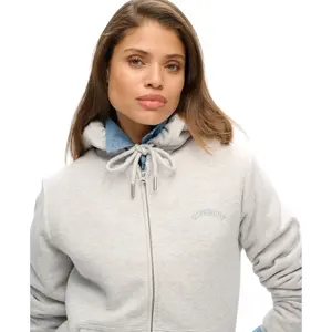 Damska bluza zapinana na zamek z kapturem z wełnianą podszewką Superdry image-4