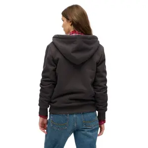 Damska bluza zapinana na zamek z kapturem z wełnianą podszewką Superdry image-3