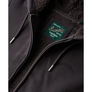 Damska bluza zapinana na zamek z kapturem z wełnianą podszewką Superdry image-5