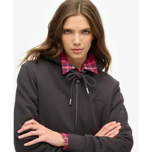 Damska bluza zapinana na zamek z kapturem z wełnianą podszewką Superdry image-4