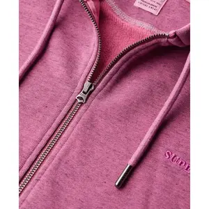 Sweatshirt com capuz zipado tingido para mulher Superdry Logo Essential image-5