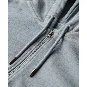 Sweatshirt com capuz zipado tingido para mulher Superdry Logo Essential image-5