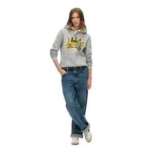 Women's patterned hooded sweatshirt Superdry New York Vintage Logo image-2