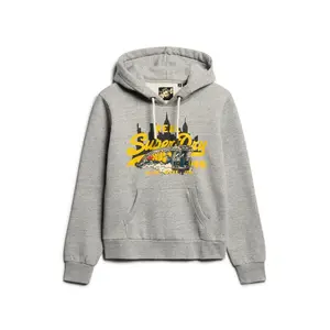 Women's patterned hooded sweatshirt Superdry New York Vintage Logo image-0