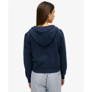 Women's full zip hoodie Superdry Athletic Tonal Crop image-3