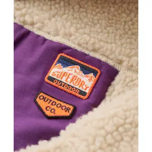 Damen Fleecejacke mit halbem Reißverschluss Superdry Vintage image-5