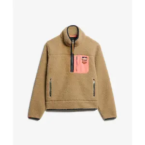 Damen Fleecejacke mit halbem Reißverschluss Superdry Vintage