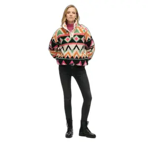 Damen Fleece mit tunisischem Kragen und Druck Superdry image-2