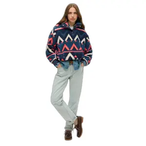 Sweatshirt Halb-Zip Damen Superdry Super Soft image-2