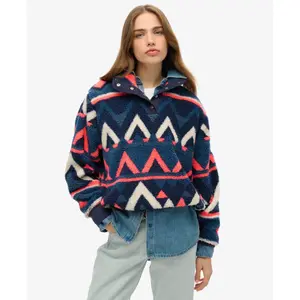 Sweatshirt Halb-Zip Damen Superdry Super Soft image-1