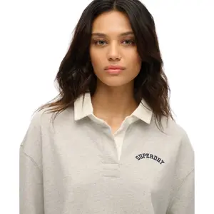 Women's long-sleeved polo shirt Superdry Athletic Essentials Graphic image-3
