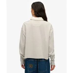 Women's long-sleeved polo shirt Superdry Athletic Essentials Graphic image-2