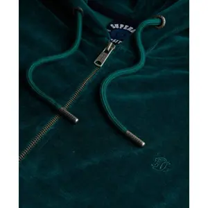 Women's zip-up velvet hoodie Superdry image-2