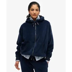 Damen Kapuzenpullover aus Cord mit Reißverschluss Superdry image-2