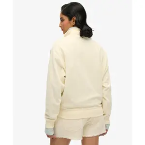 Women's zip-neck velvet sweatshirt Superdry image-3