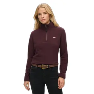 Damen Fleece-Pullover mit halbem Reißverschluss Superdry image-1