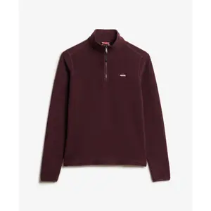 Damen Fleece-Pullover mit halbem Reißverschluss Superdry image-0