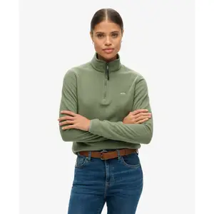 Damen Fleece-Pullover mit halbem Reißverschluss Superdry image-1