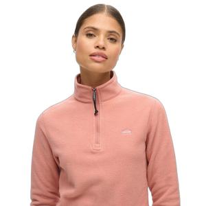 Damen Fleece-Pullover mit halbem Reißverschluss Superdry image-4
