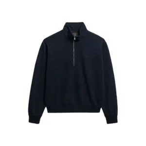 Logo-printed jumper with Tunisian collar for women Superdry Essential image-0