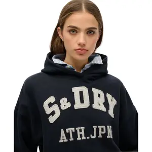 Sweatshirt com capuz com estampado para mulher Superdry Athletic Essentials image-3
