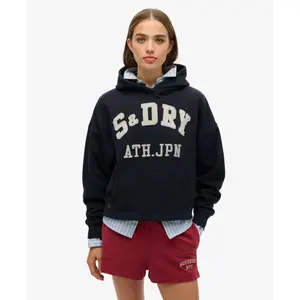 Sweatshirt com capuz com estampado para mulher Superdry Athletic Essentials image-1