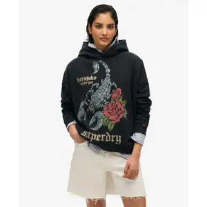 Women's hooded sweatshirt Superdry Neo Trad Tattoo image-2