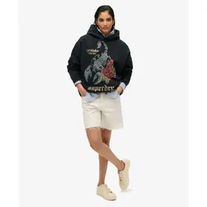 Women's hooded sweatshirt Superdry Neo Trad Tattoo image-1