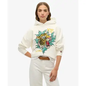 Women's hooded sweatshirt Superdry Neo Trad Tattoo image-2