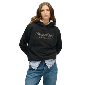 Women's metallic hooded sweatshirt Superdry Venue image-1