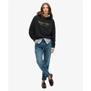 Women's metallic hooded sweatshirt Superdry Venue image-2