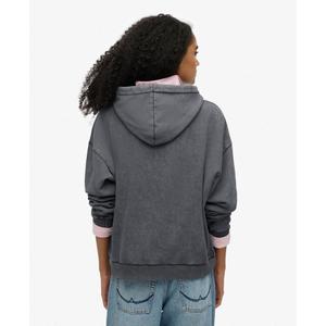 Women's metallic hooded sweatshirt Superdry Vintage Logo image-3