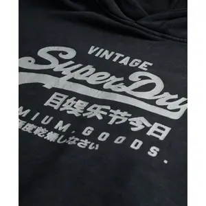 Felpa da donna con cappuccio metallizzato Superdry Vintage Logo image-5