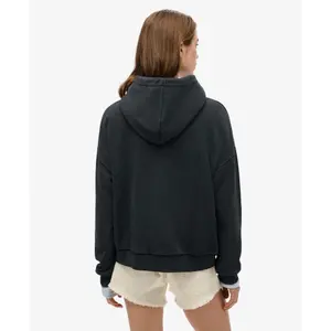 Felpa da donna con cappuccio metallizzato Superdry Vintage Logo image-3