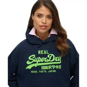 Hoodie Damen Superdry Vl Neon image-3