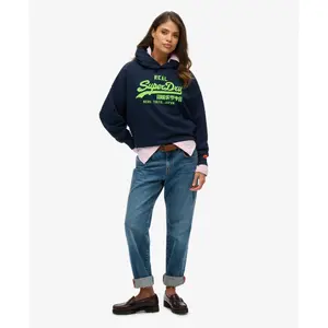 Hoodie Damen Superdry Vl Neon image-1