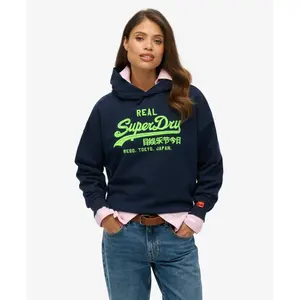 Hoodie Damen Superdry Vl Neon image-0