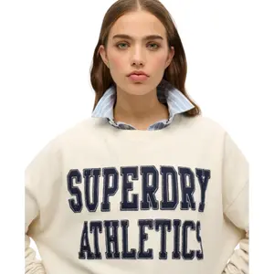 Women's sweatshirt with applied text Superdry Athletic Essentials image-4