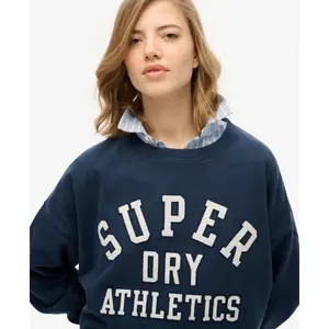 Women's sweatshirt with applied text Superdry Athletic Essentials image-4