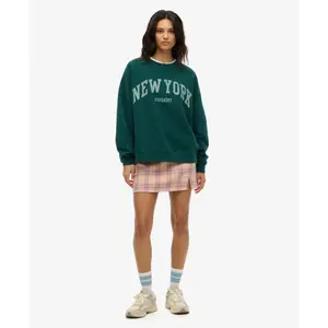 Sweatshirt oversized de gola redonda mulher Superdry Athletic Essentials image-2