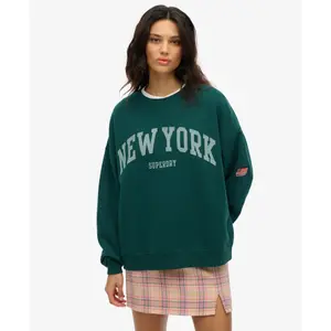 Sweatshirt oversized de gola redonda mulher Superdry Athletic Essentials image-1