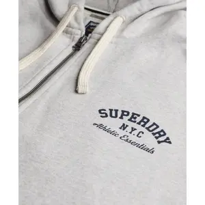 Women's oversized hooded zip sweatshirt Superdry Athletic Essentials image-1
