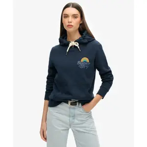Women's hooded sweatshirt Superdry Vintage Rainbow image-2