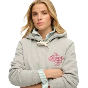 Women's metallic hooded sweatshirt Superdry Athletic image-4