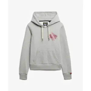 Women's metallic hooded sweatshirt Superdry Athletic image-0
