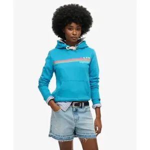 Sweatshirt à capuche et rayures arc-en-ciel femme Superdry image-2
