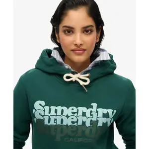 Felpa con cappuccio da donna Superdry Stacked image-4