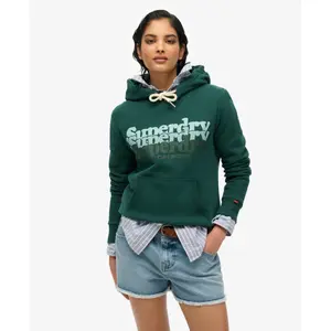 Felpa con cappuccio da donna Superdry Stacked image-1