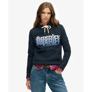 Felpa con cappuccio da donna Superdry Stacked image-1