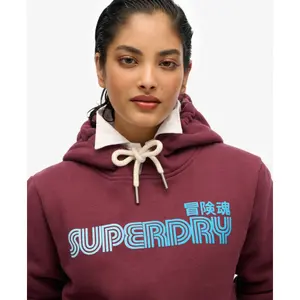Women's hooded sweatshirt Superdry Faded Core image-4